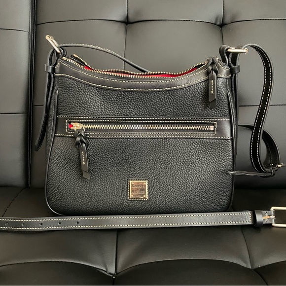 Dooney & Bourke Borsa A Tracolla Presley In Pelle Granulosa, Nero, Media - Eleganza Pratica Per Ogni Giorno